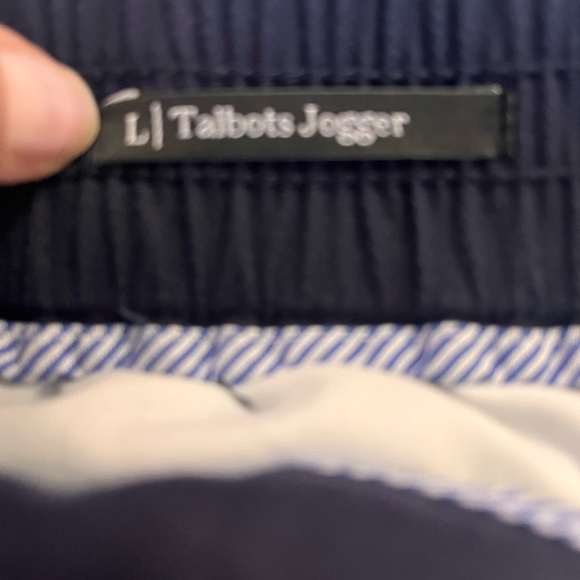 Talbots Large relaxed joggers at waist. Navy Blue. NWT new - Picture 7 of 9